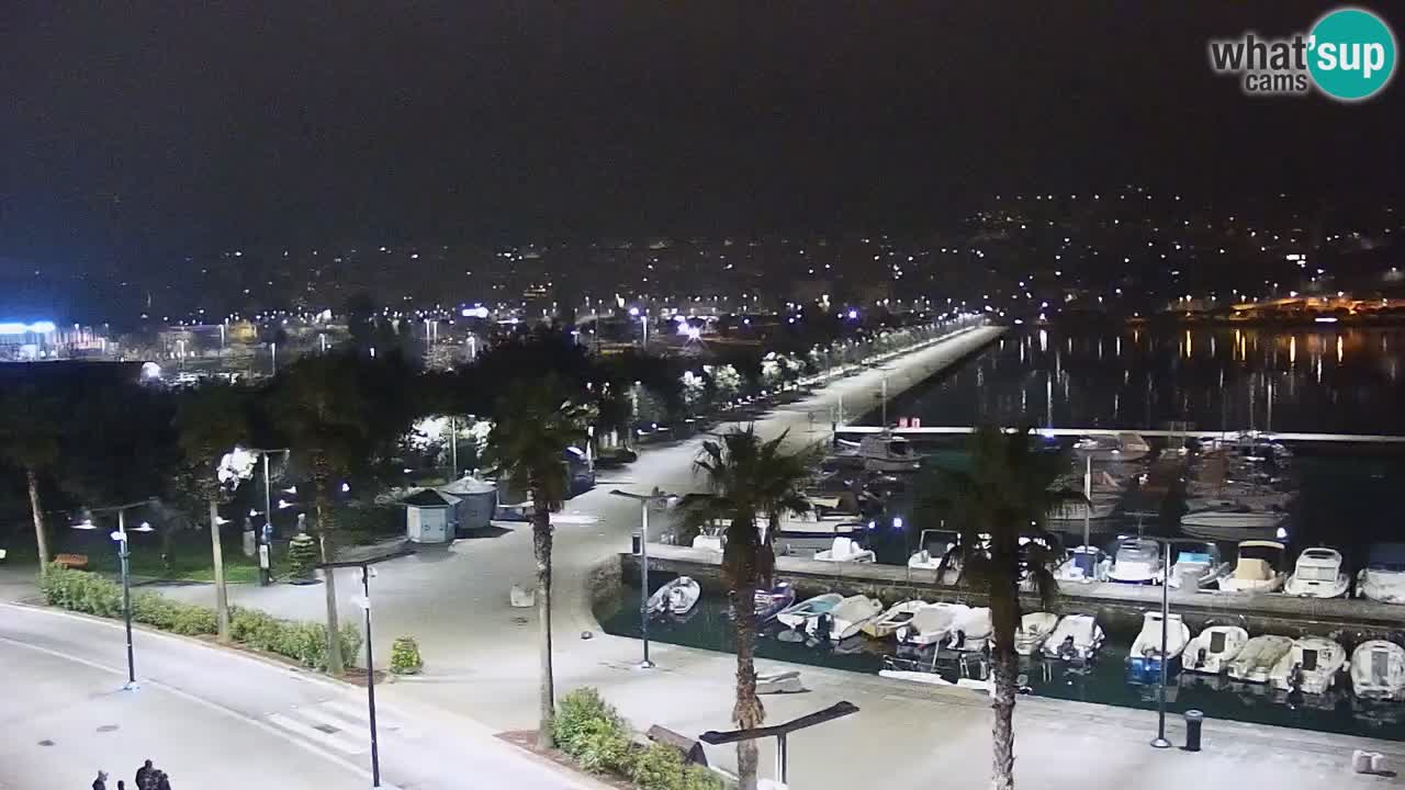 Spletna kamera Koper – Panorama na marino in promenado s Hotela Grand Koper