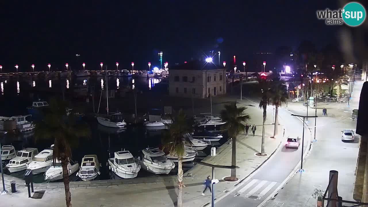 Webcam Koper – Panorama de la marina et de la promenade depuis le Grand Hotel Koper