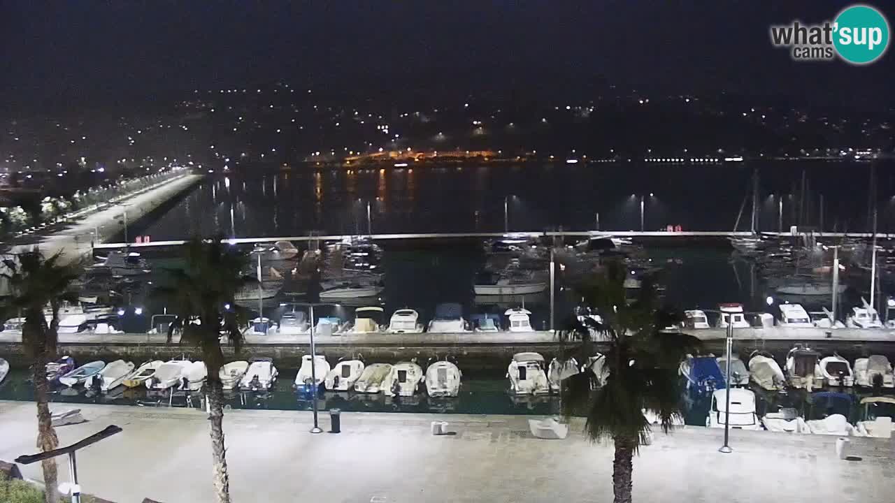 Spletna kamera Koper – Panorama na marino in promenado s Hotela Grand Koper