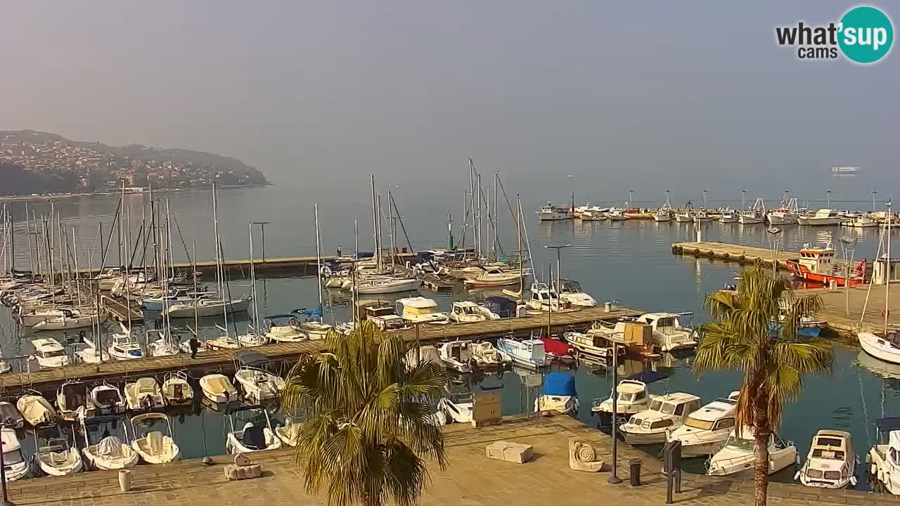 Web kamera Koper – marina i promenada – hotel Grand Koper