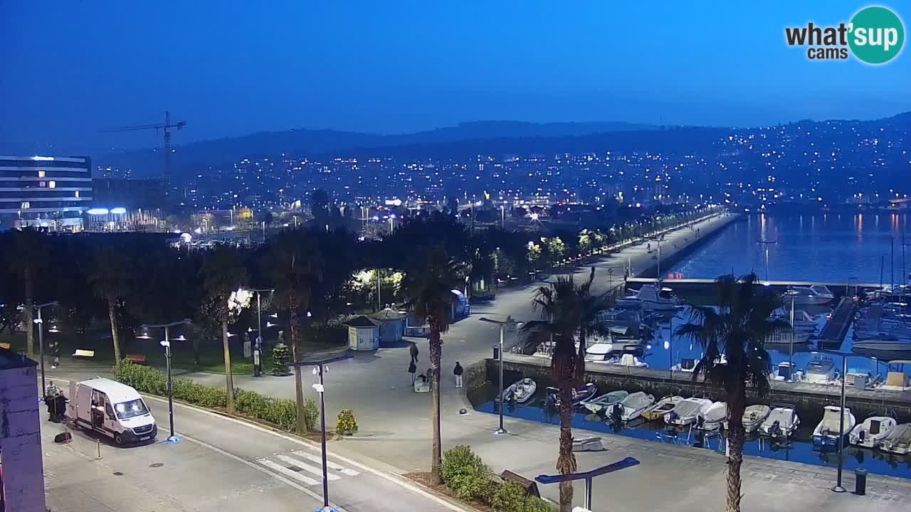Spletna kamera Koper – Panorama na marino in promenado s Hotela Grand Koper