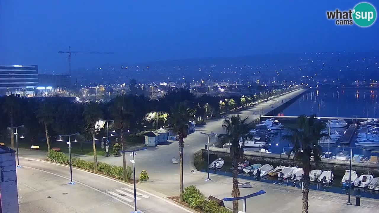 Spletna kamera Koper – Panorama na marino in promenado s Hotela Grand Koper
