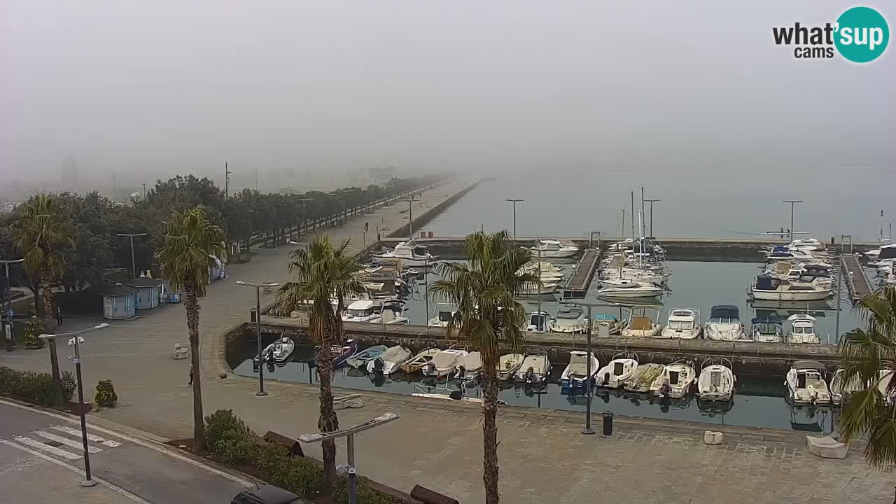 Spletna kamera Koper – Panorama na marino in promenado s Hotela Grand Koper