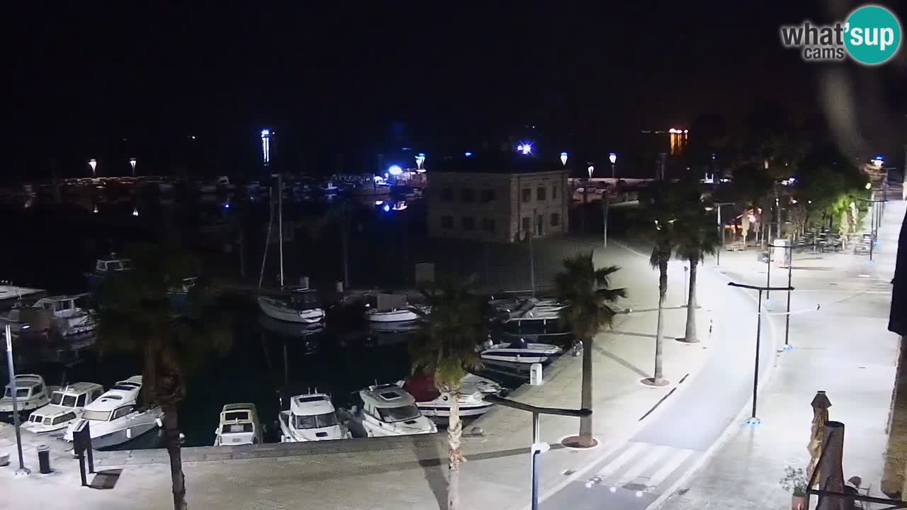 Webcam Koper – Panorama of the marina and promenade from the Grand Hotel Koper