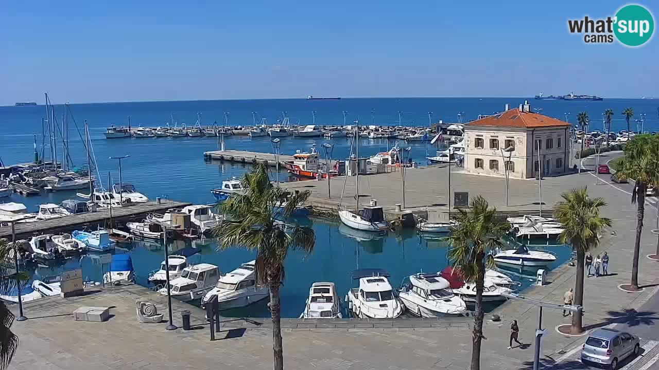 Web kamera Koper – marina i promenada – hotel Grand Koper