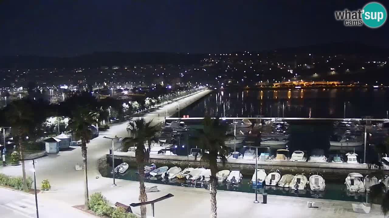 Spletna kamera Koper – Panorama na marino in promenado s Hotela Grand Koper