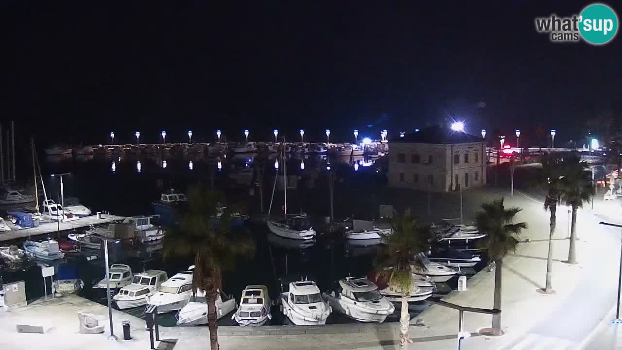 Camera en vivo Koper – puerto deportivo y paseo marítimo desde el Hotel Grand Koper