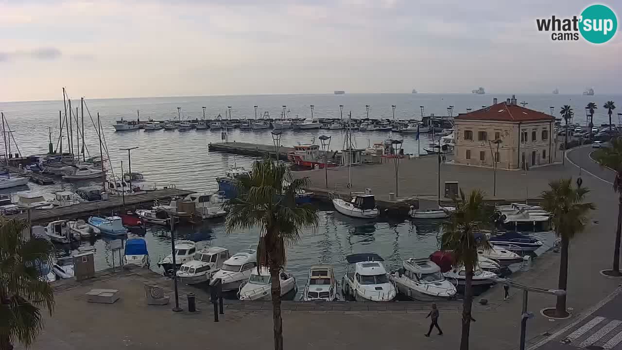 Webcam Capodistria – marina e lungo mare dall’Hotel Grand Koper
