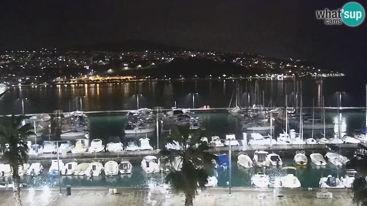 Webcam Koper – Panorama de la marina et de la promenade depuis le Grand Hotel Koper