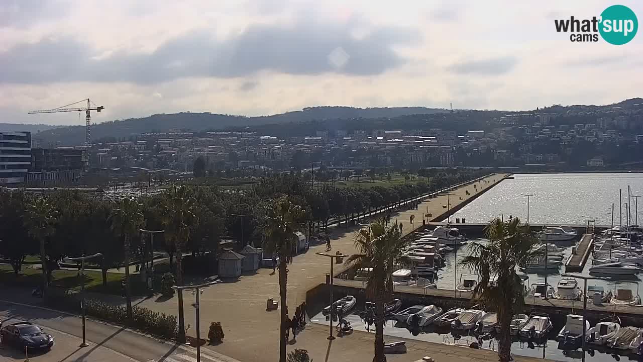 Webcam Capodistria – marina e lungo mare dall’Hotel Grand Koper
