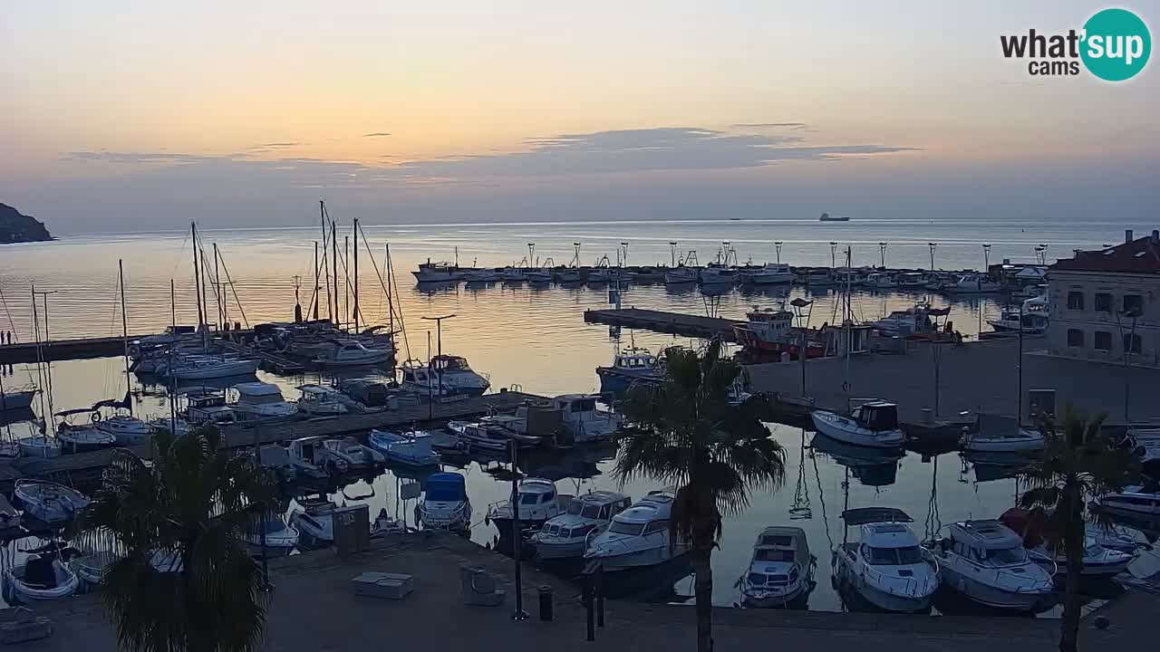 Webcam Capodistria – marina e lungo mare dall’Hotel Grand Koper