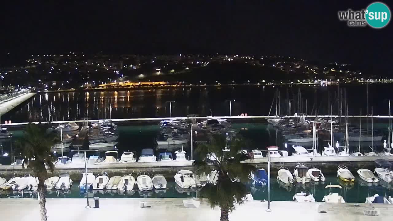 Spletna kamera Koper – Panorama na marino in promenado s Hotela Grand Koper