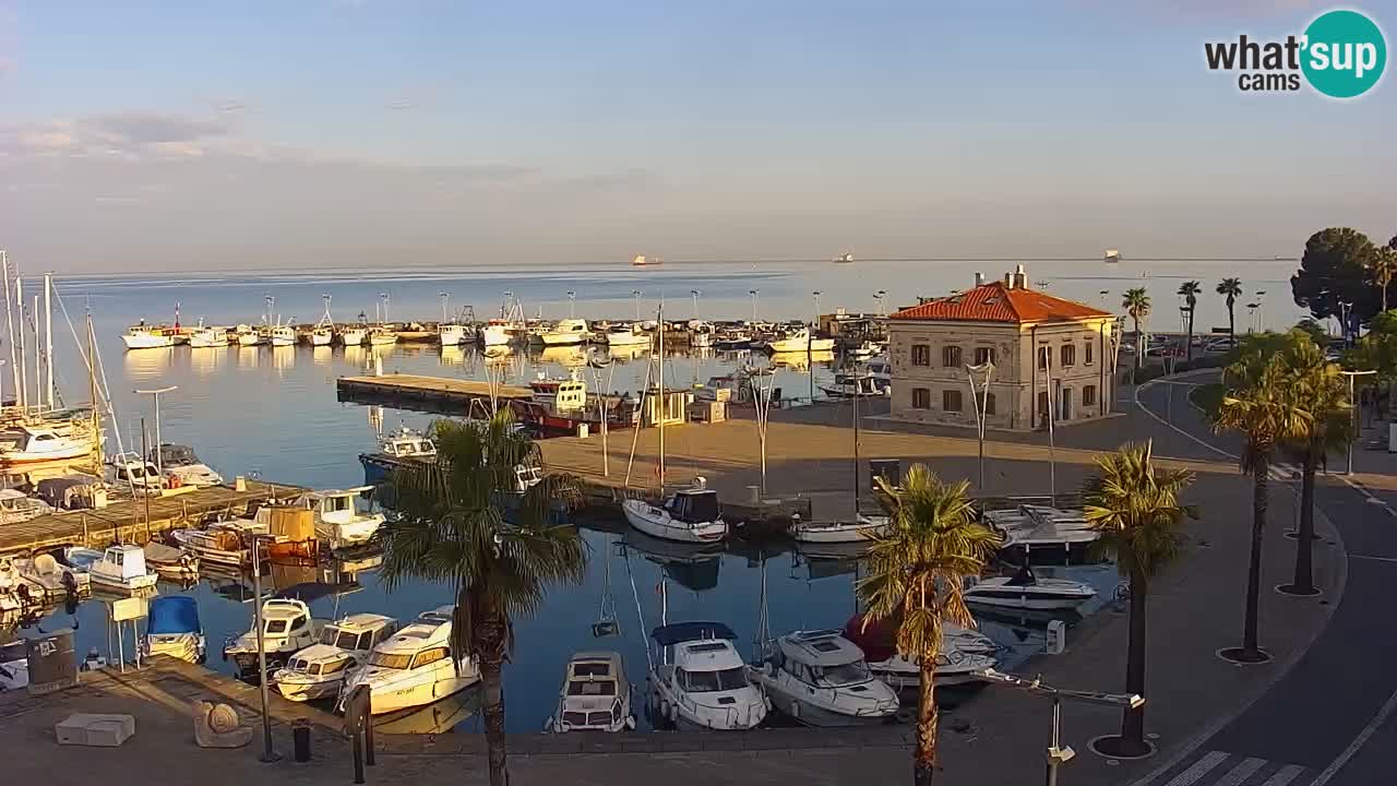 Webcam Capodistria – marina e lungo mare dall’Hotel Grand Koper