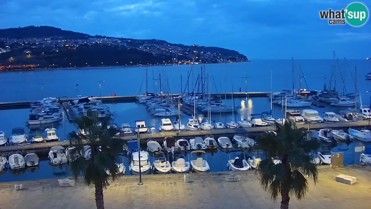 Webcam Capodistria – marina e lungo mare dall’Hotel Grand Koper