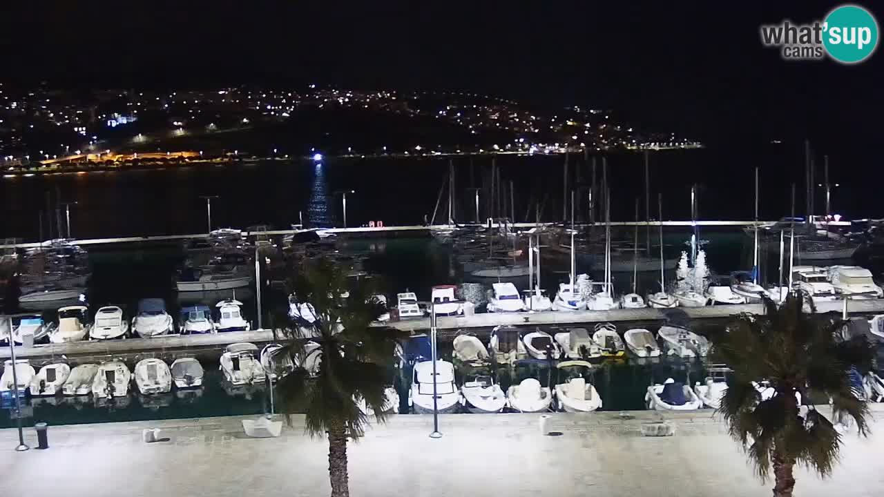 Spletna kamera Koper – Panorama na marino in promenado s Hotela Grand Koper