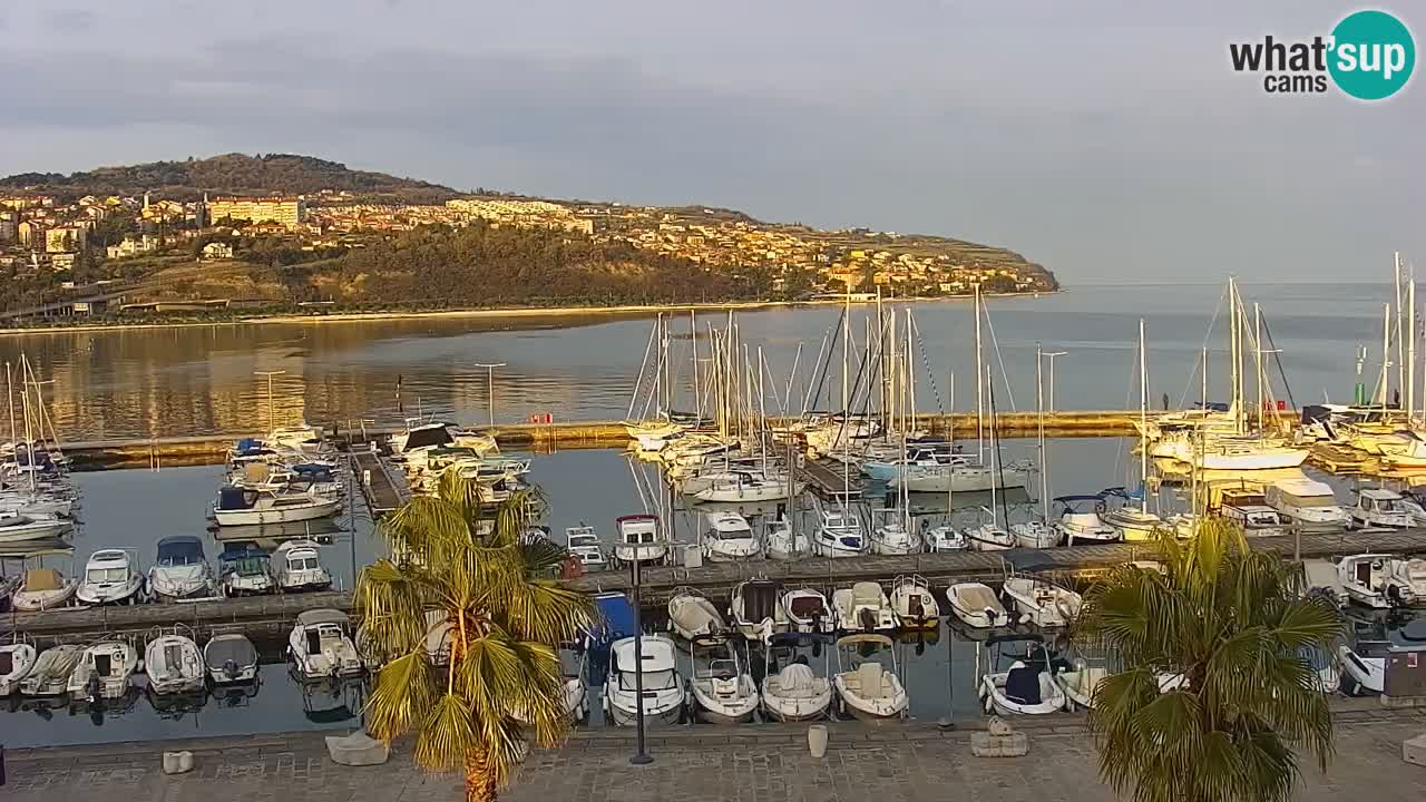 Webcam Capodistria – marina e lungo mare dall’Hotel Grand Koper
