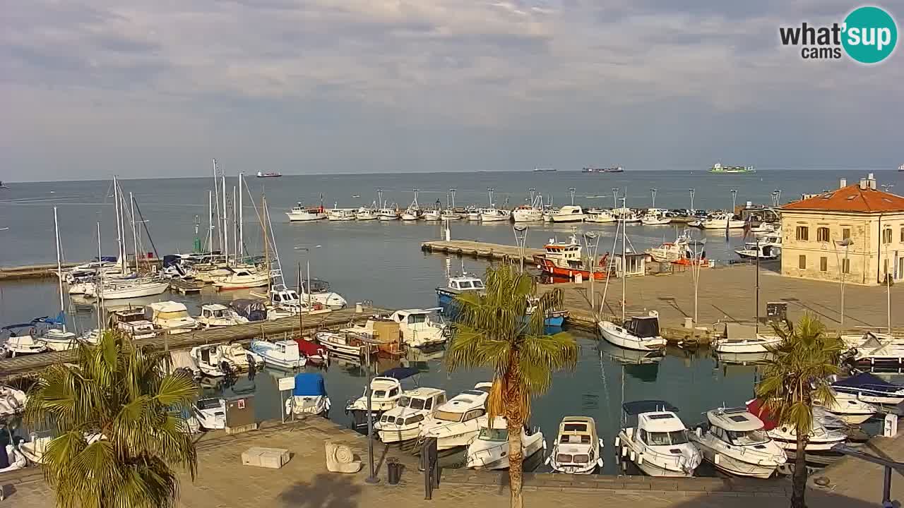 Webcam Capodistria – marina e lungo mare dall’Hotel Grand Koper
