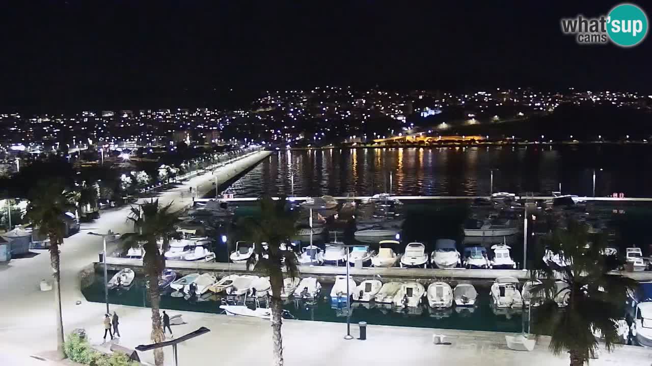 Webcam Koper – Panorama de la marina et de la promenade depuis le Grand Hotel Koper
