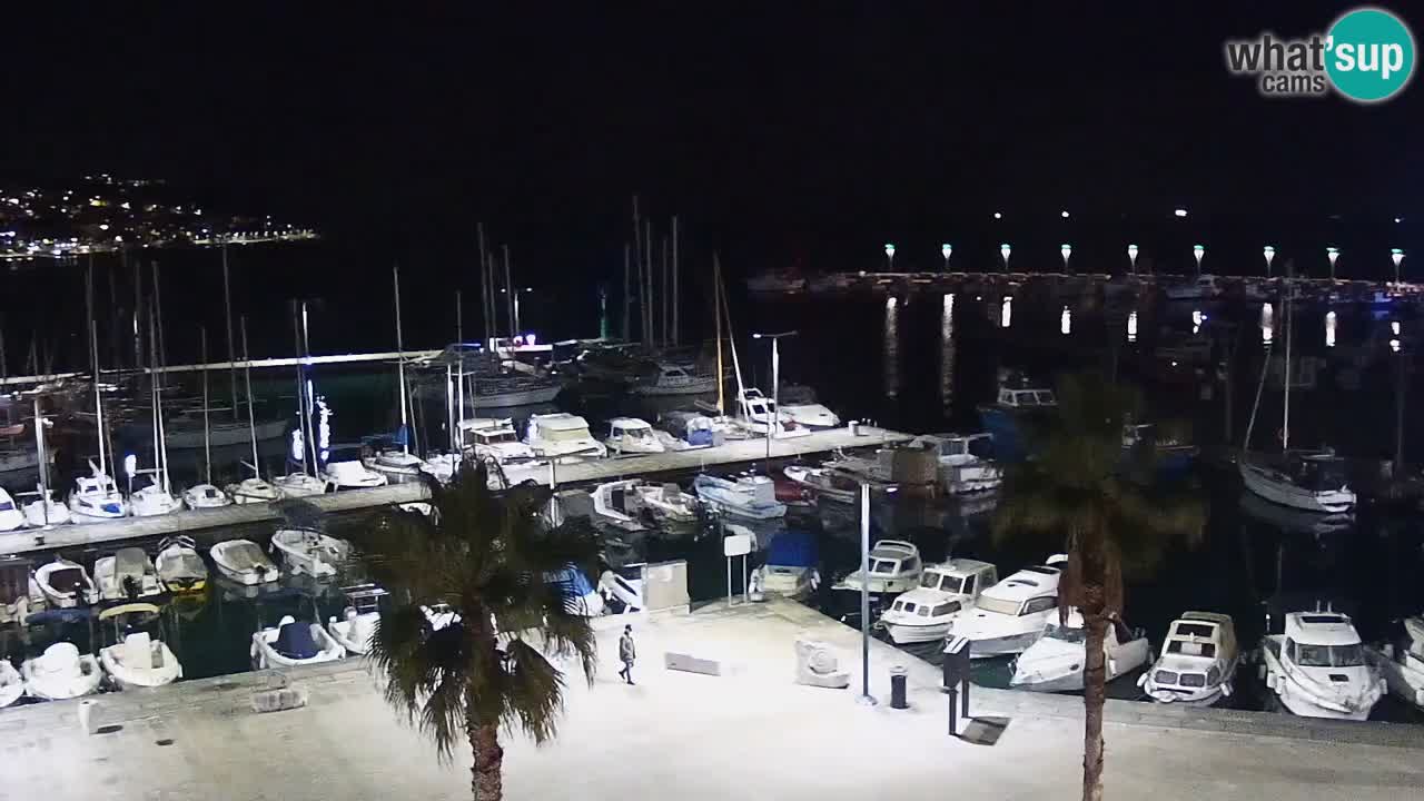 Webcam Capodistria – marina e lungo mare dall’Hotel Grand Koper