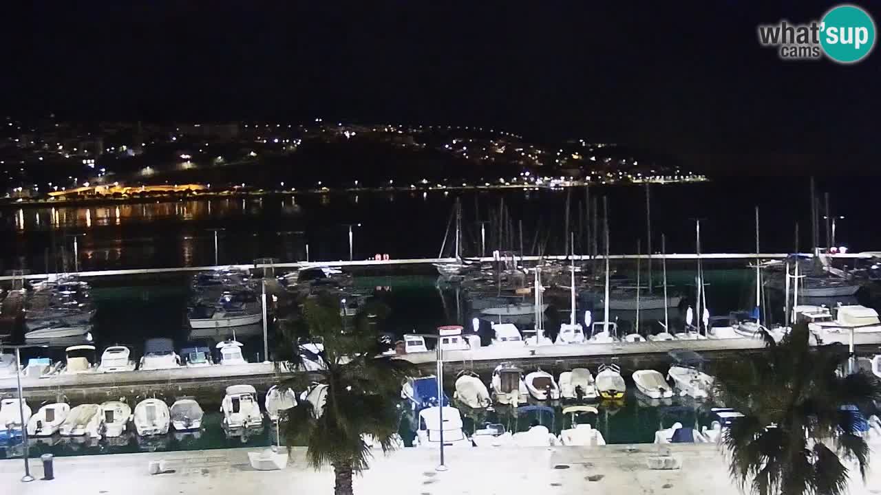 Camera en vivo Koper – puerto deportivo y paseo marítimo desde el Hotel Grand Koper