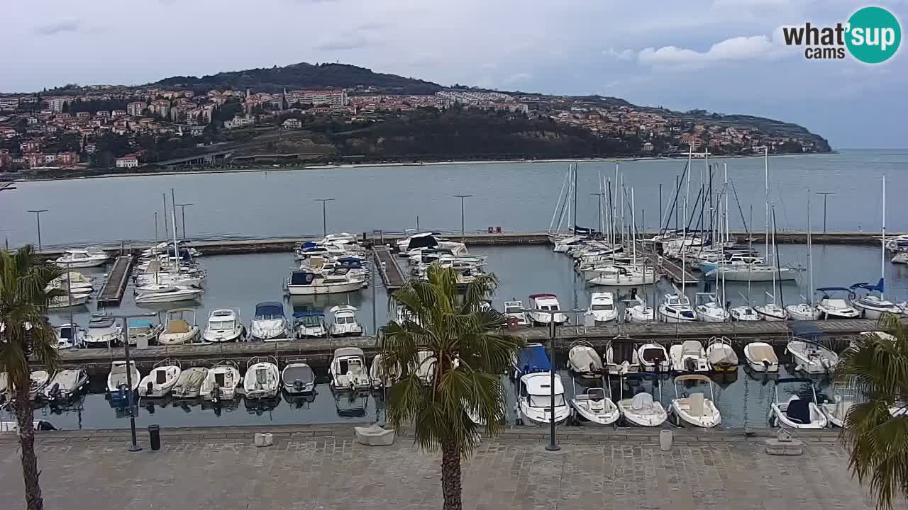 Webcam Capodistria – marina e lungo mare dall’Hotel Grand Koper