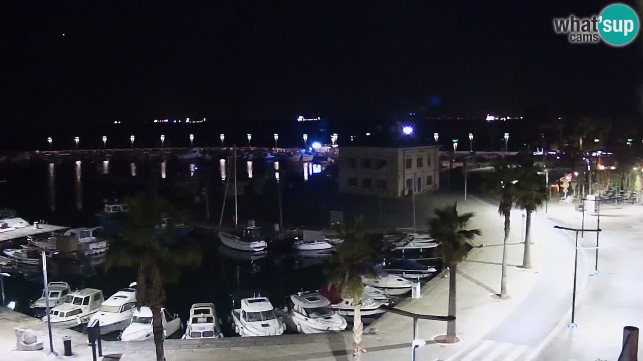 Camera en vivo Koper – puerto deportivo y paseo marítimo desde el Hotel Grand Koper