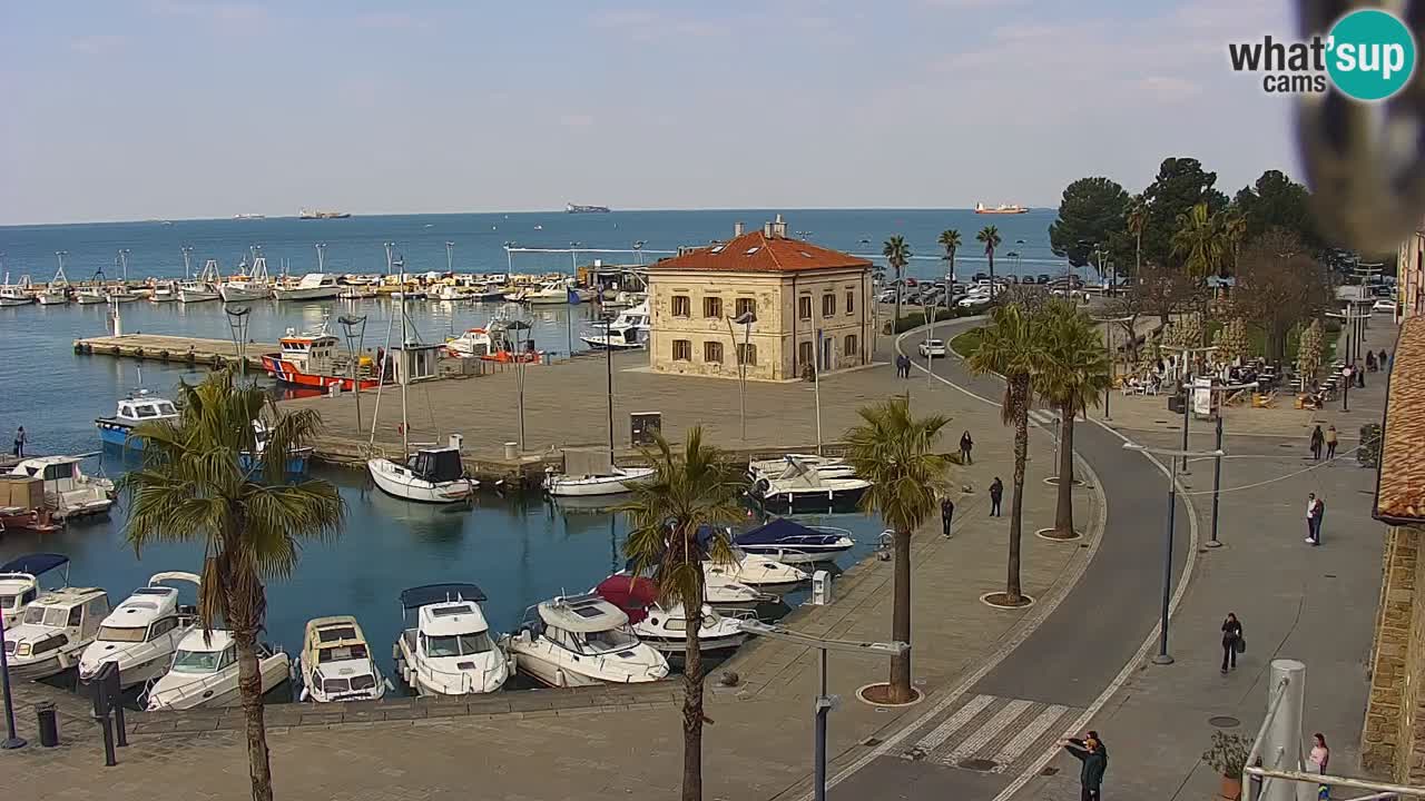 Web kamera Koper – marina i promenada – hotel Grand Koper