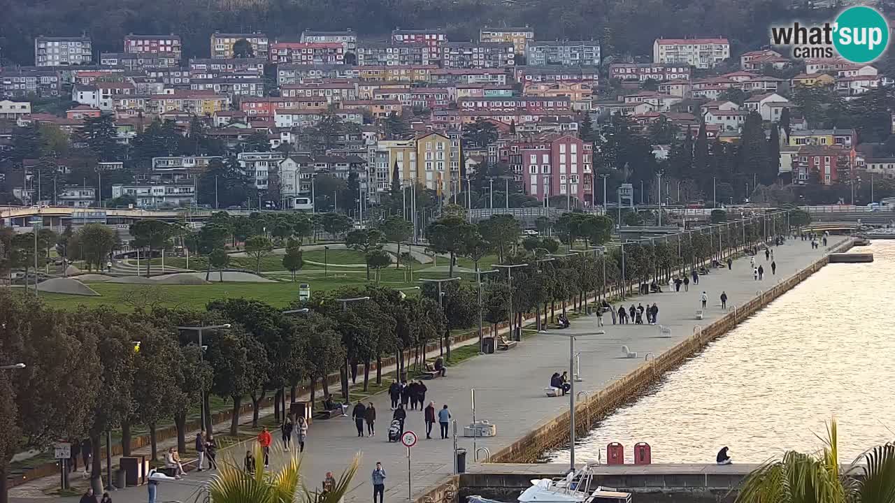 Camera en vivo Koper – puerto deportivo y paseo marítimo desde el Hotel Grand Koper