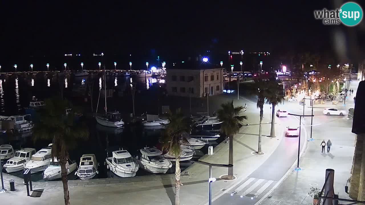 Camera en vivo Koper – puerto deportivo y paseo marítimo desde el Hotel Grand Koper
