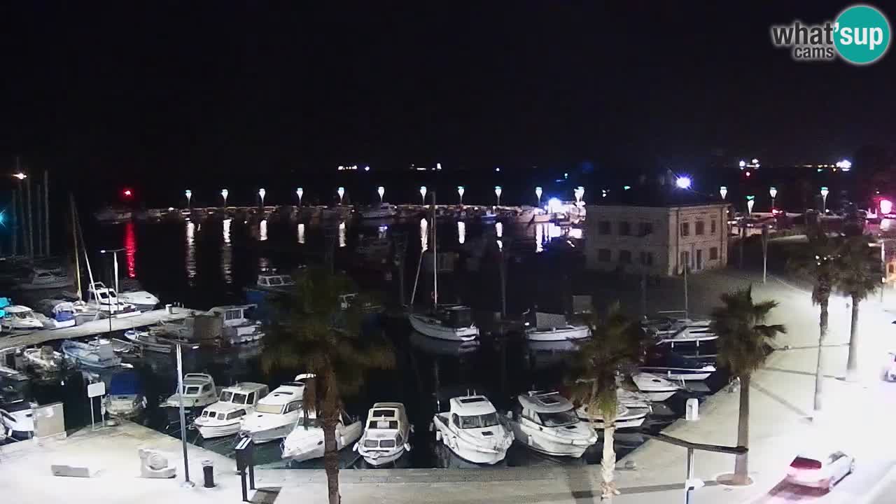 Camera en vivo Koper – puerto deportivo y paseo marítimo desde el Hotel Grand Koper