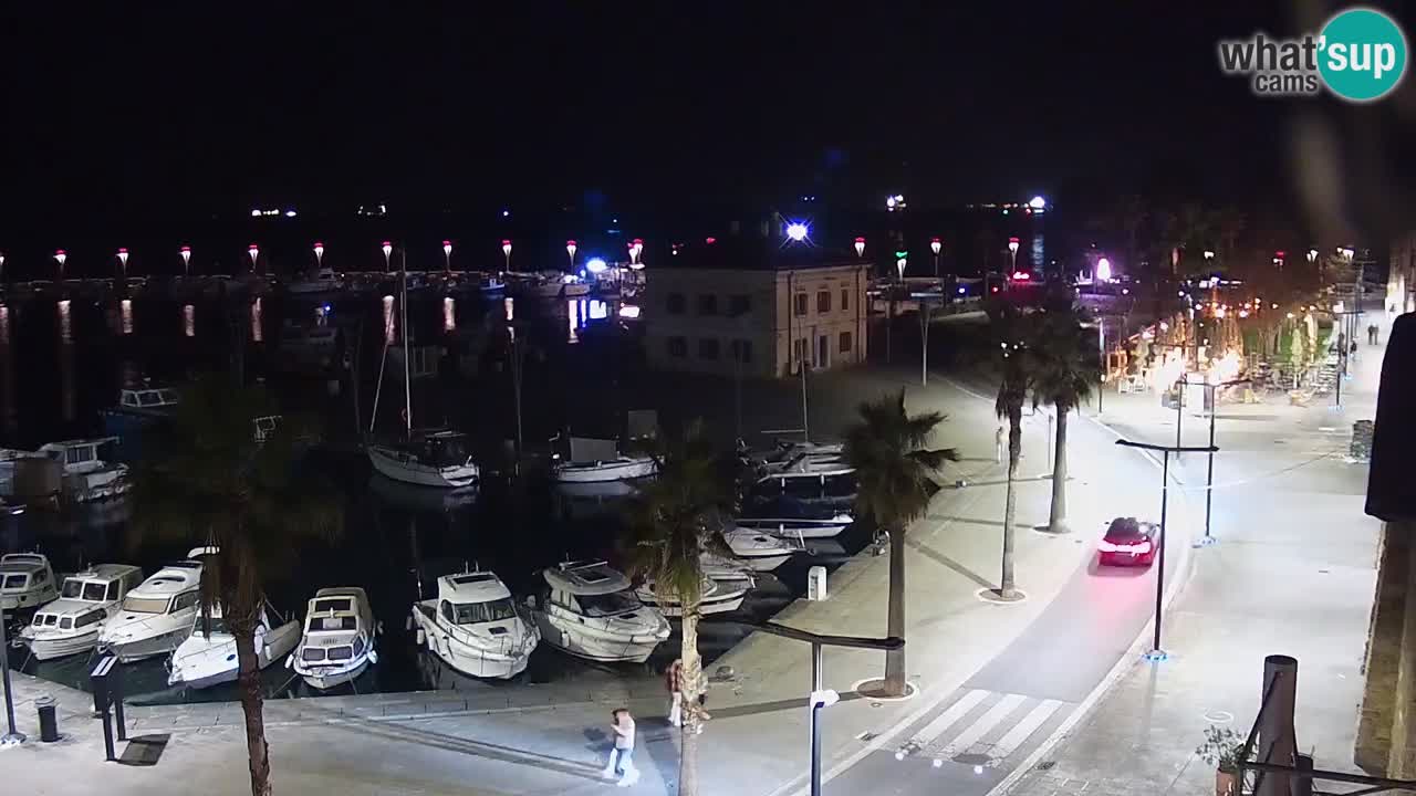 Camera en vivo Koper – puerto deportivo y paseo marítimo desde el Hotel Grand Koper