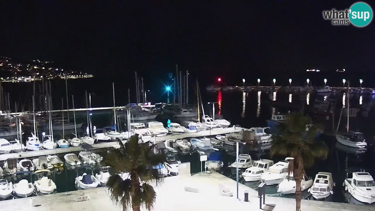 Camera en vivo Koper – puerto deportivo y paseo marítimo desde el Hotel Grand Koper