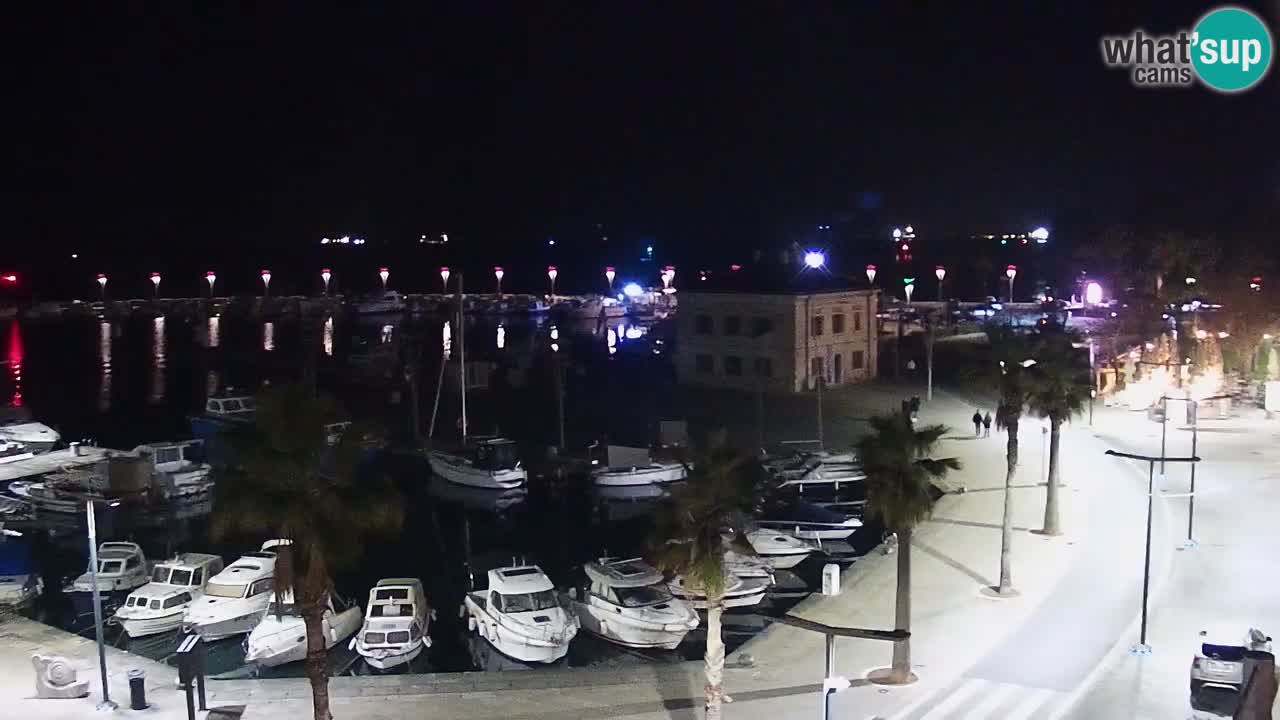 Camera en vivo Koper – puerto deportivo y paseo marítimo desde el Hotel Grand Koper
