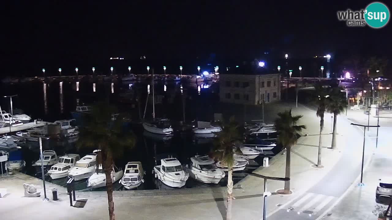 Camera en vivo Koper – puerto deportivo y paseo marítimo desde el Hotel Grand Koper