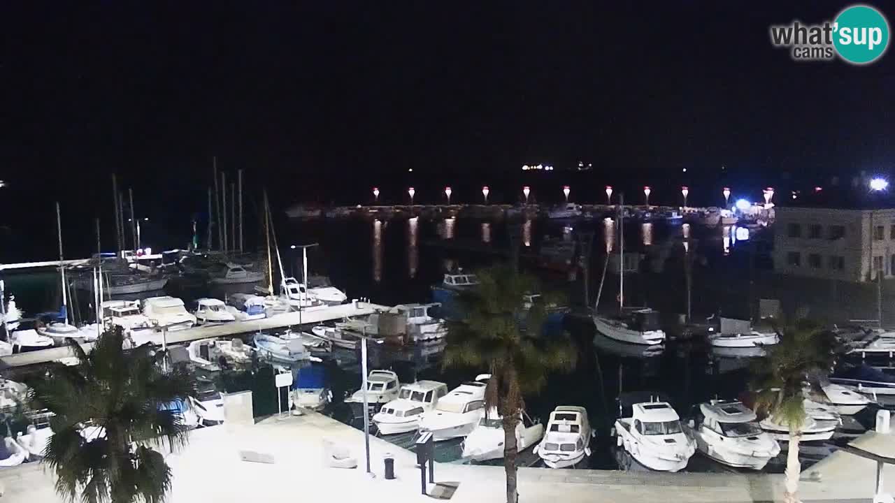 Camera en vivo Koper – puerto deportivo y paseo marítimo desde el Hotel Grand Koper