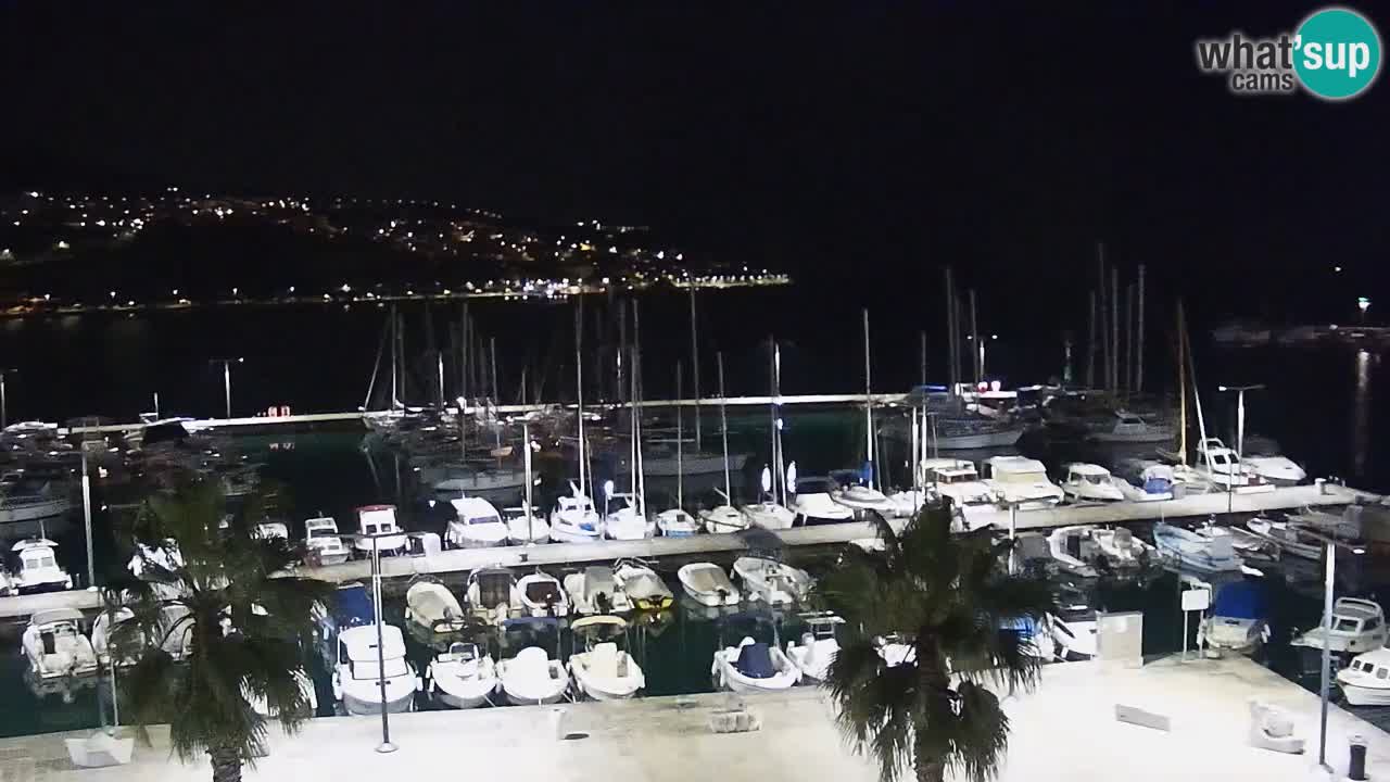 Webcam Capodistria – marina e lungo mare dall’Hotel Grand Koper