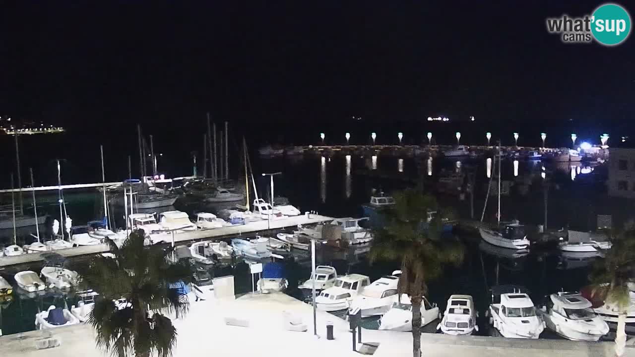 Spletna kamera Koper – Panorama na marino in promenado s Hotela Grand Koper