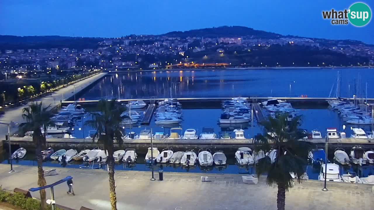 Webcam Capodistria – marina e lungo mare dall’Hotel Grand Koper