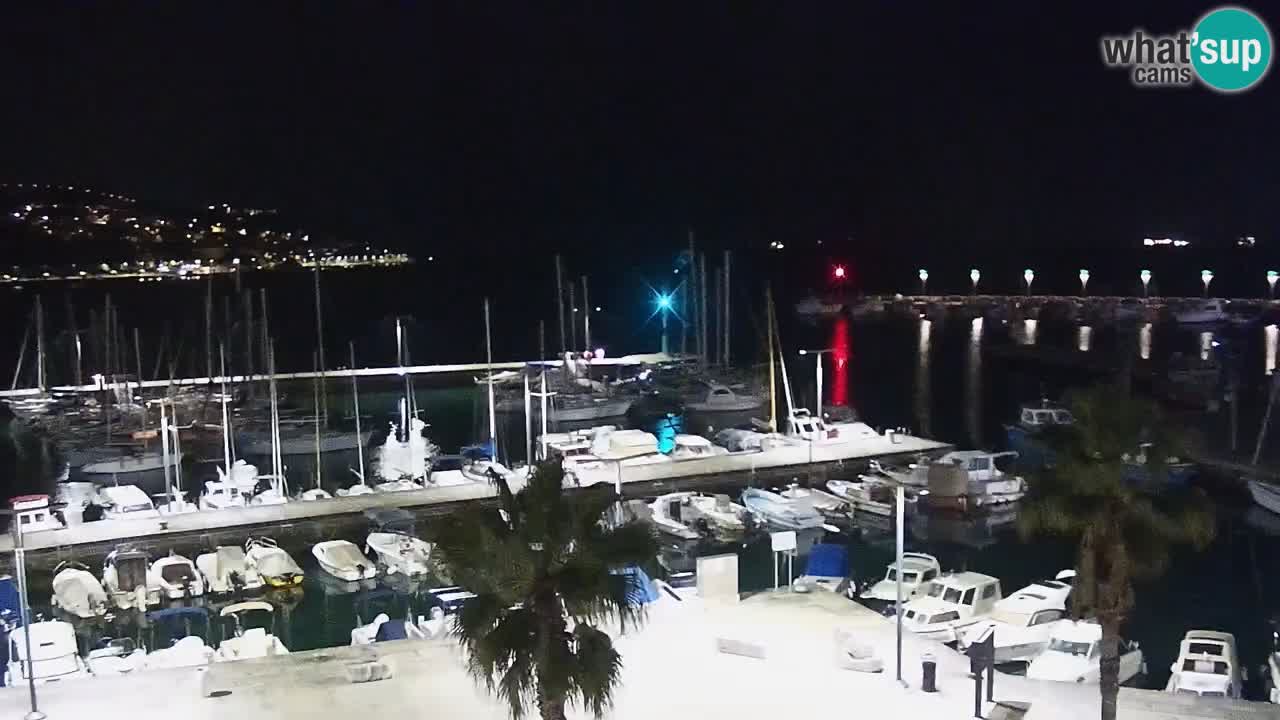 Webcam Capodistria – marina e lungo mare dall’Hotel Grand Koper