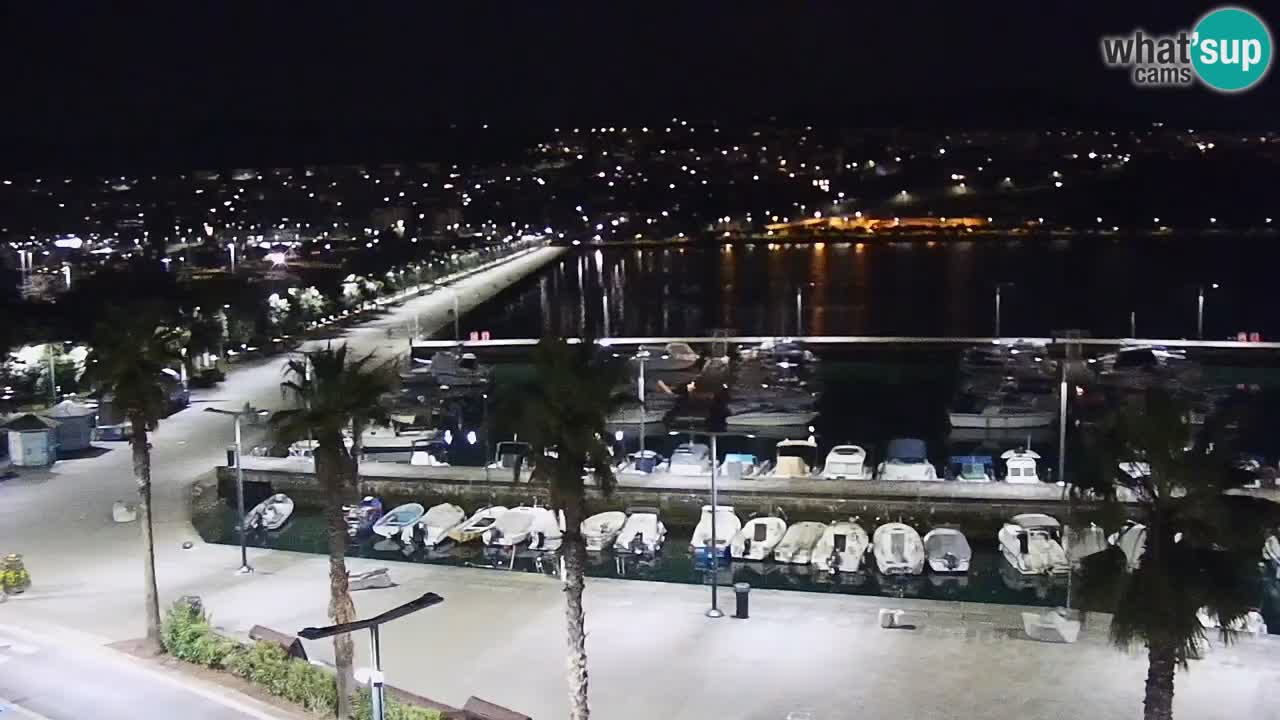 Camera en vivo Koper – puerto deportivo y paseo marítimo desde el Hotel Grand Koper