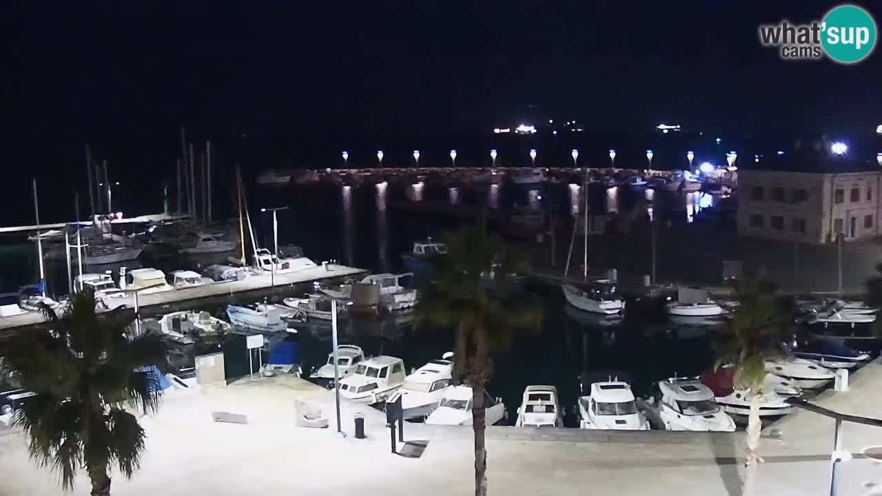 Web kamera Koper – marina i promenada – hotel Grand Koper