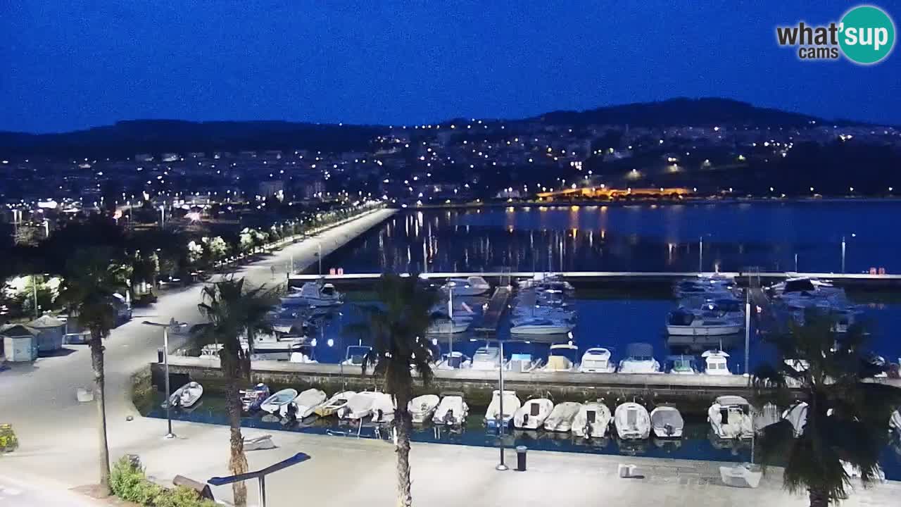 Webcam Capodistria – marina e lungo mare dall’Hotel Grand Koper