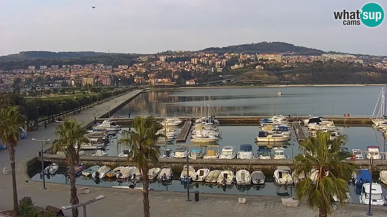 Webcam Capodistria – marina e lungo mare dall’Hotel Grand Koper