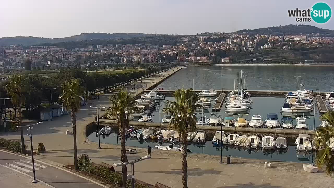 Webcam Capodistria – marina e lungo mare dall’Hotel Grand Koper