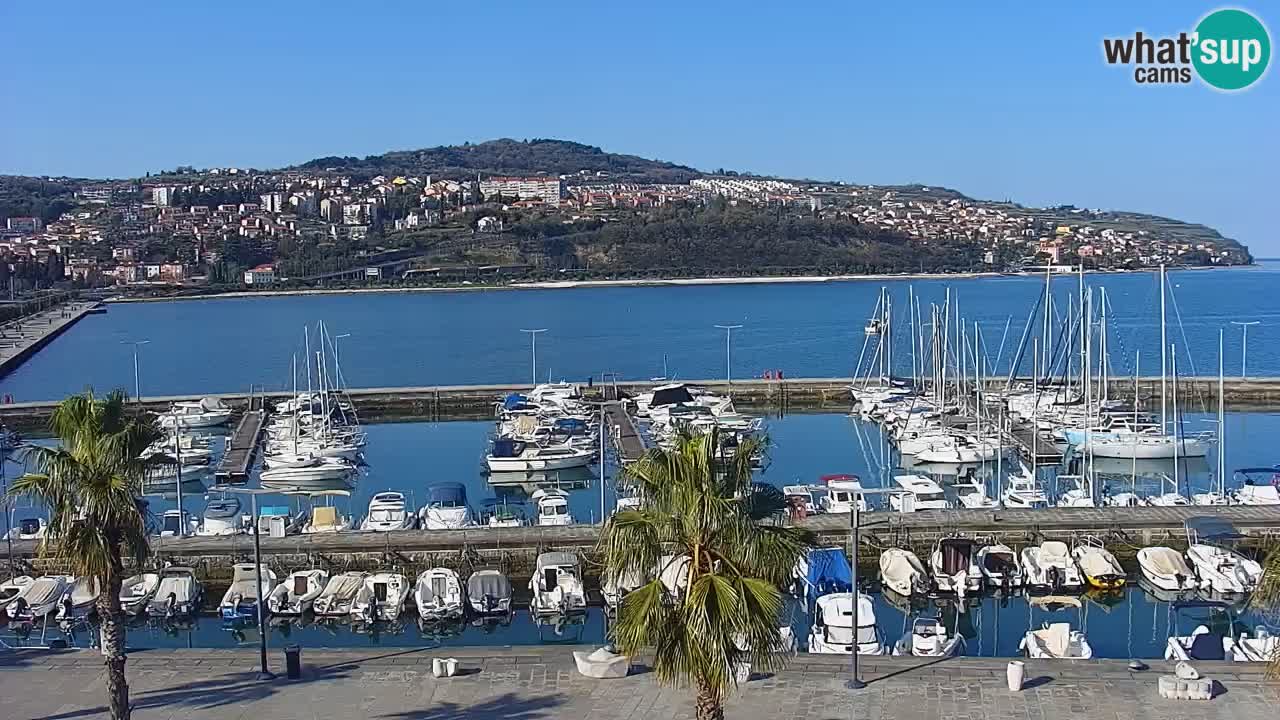 Webcam Capodistria – marina e lungo mare dall’Hotel Grand Koper