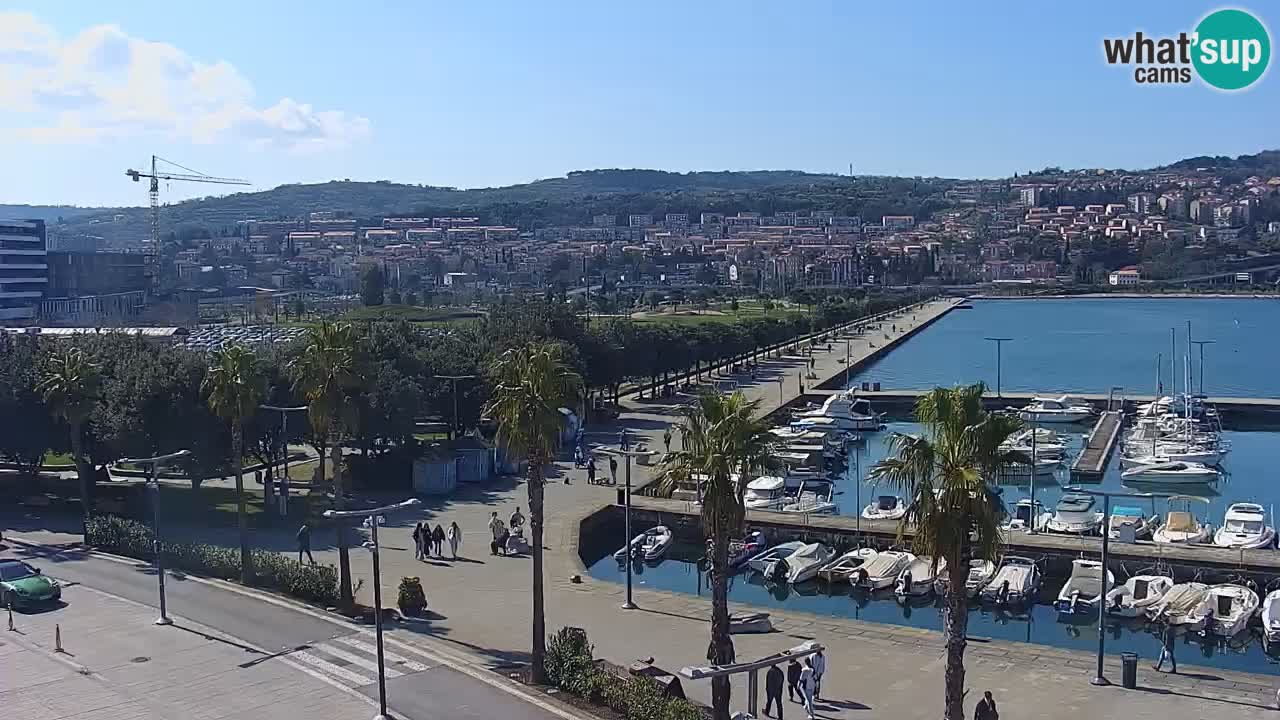 Web kamera Koper – marina i promenada – hotel Grand Koper