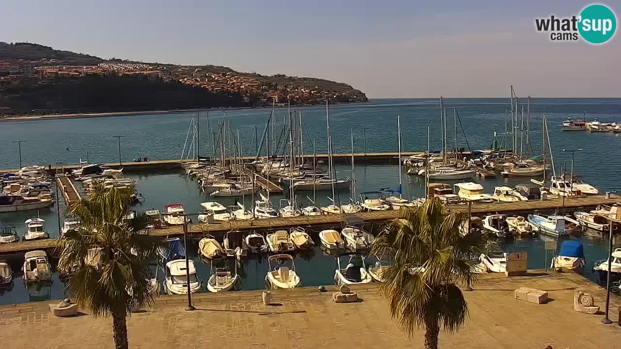 Webcam Capodistria – marina e lungo mare dall’Hotel Grand Koper