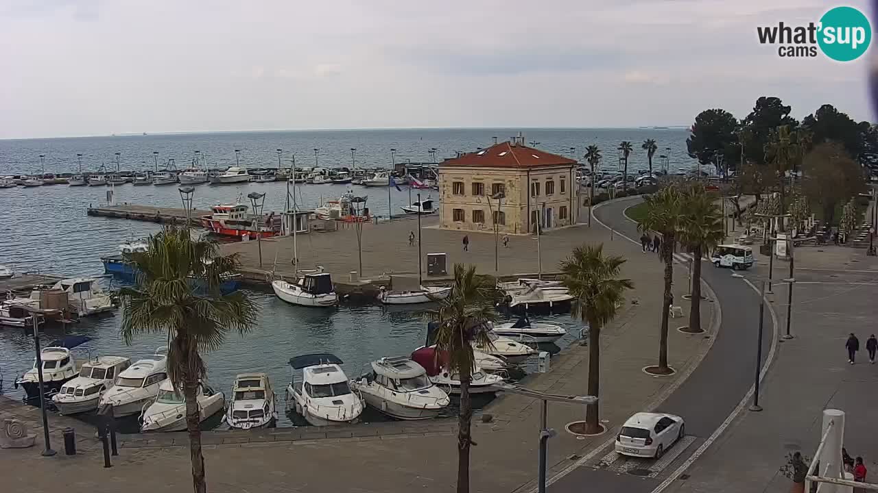 Webcam Capodistria – marina e lungo mare dall’Hotel Grand Koper