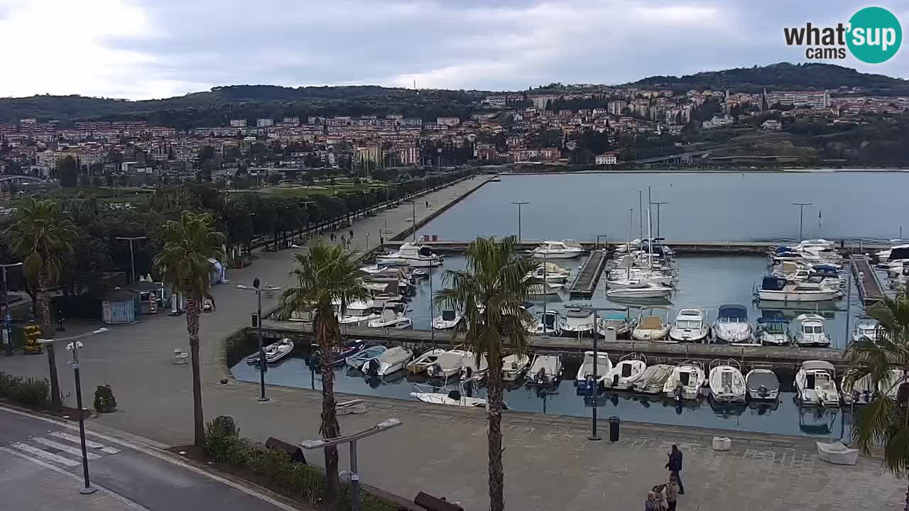 Webcam Capodistria – marina e lungo mare dall’Hotel Grand Koper