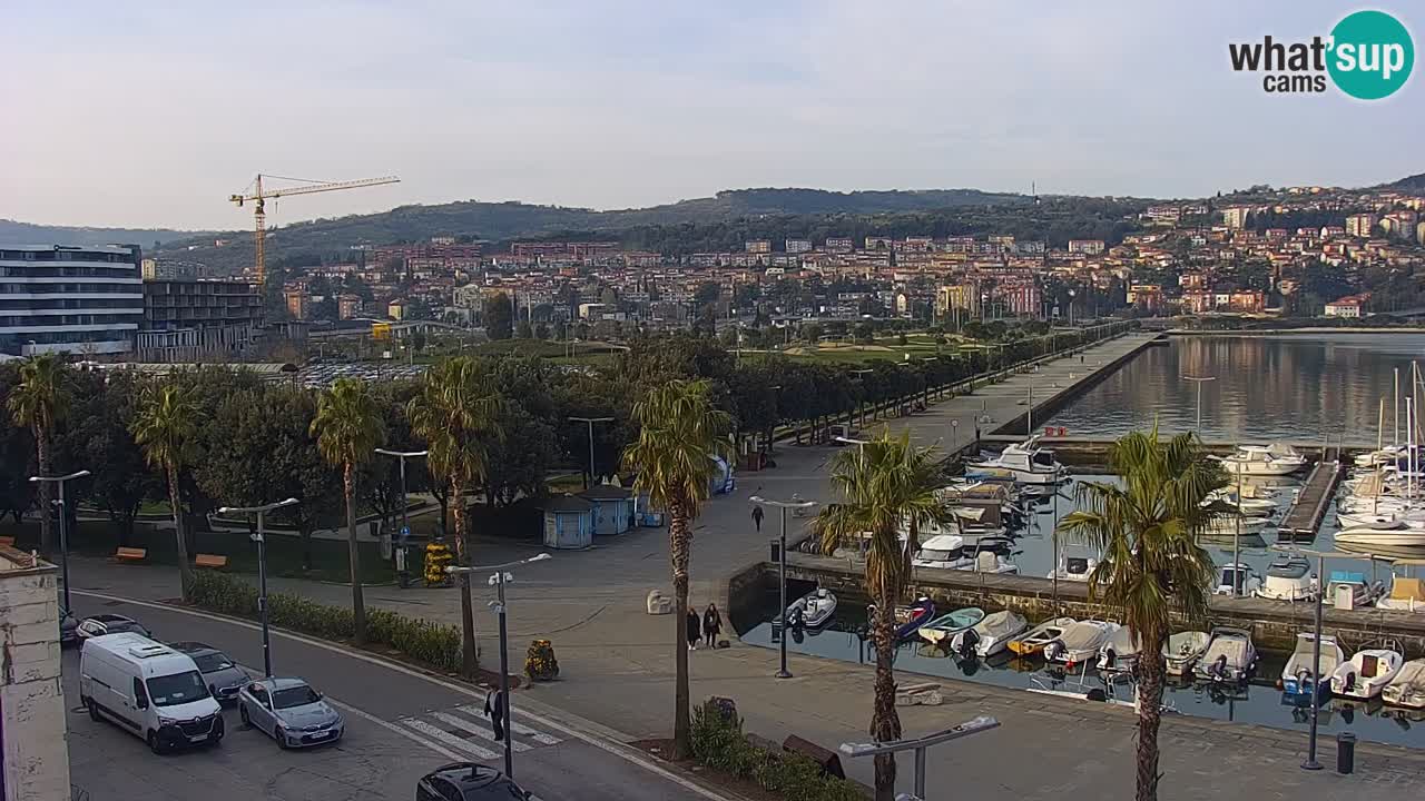Webcam Capodistria – marina e lungo mare dall’Hotel Grand Koper